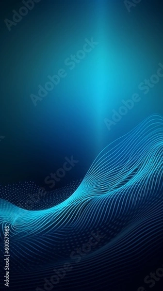Fototapeta An abstract gradient background with shades of blue. Generative AI. 