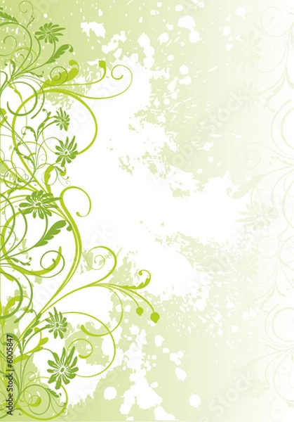 Obraz grunge floral background 