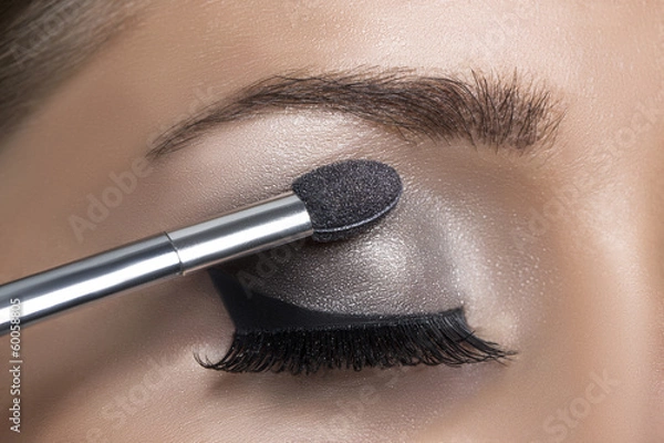 Fototapeta Makeup. Make-up. Eyeshadows. Eye shadow brush