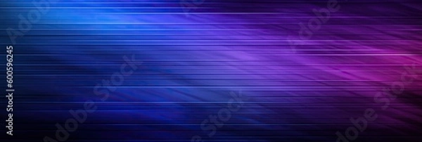 Fototapeta Purple Blue gradient background straight lines black generative ai
