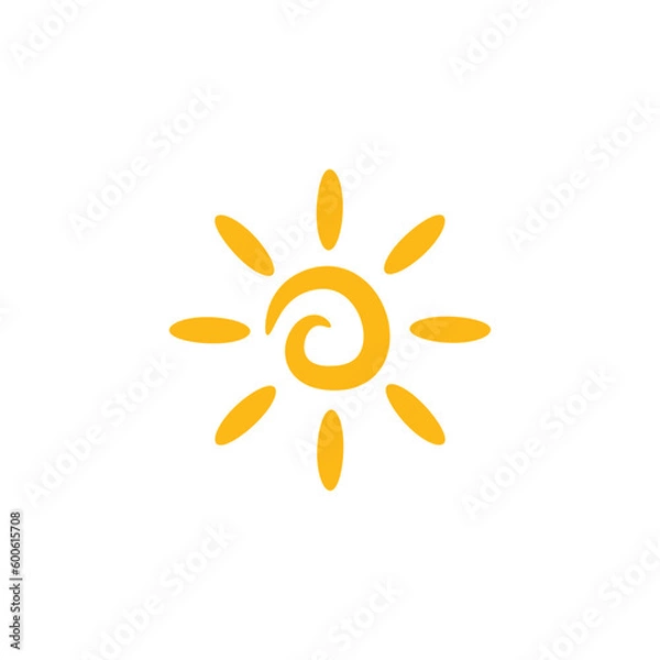 Obraz A summer sun element clip art