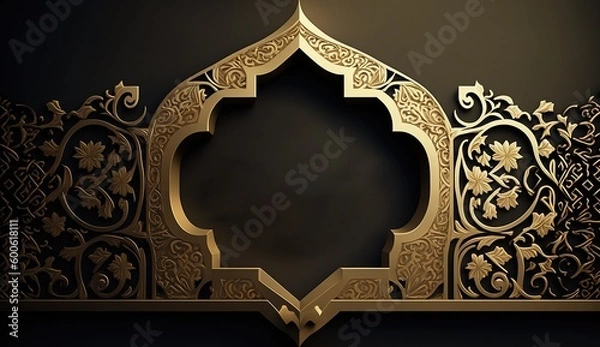 Obraz islamic greeting card, generated with AI