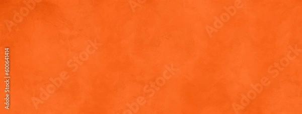 Obraz Empty neon orange concrete wall background