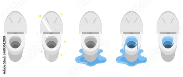 Obraz トイレ　正面５セット※Affinity Designer作成svgファイル	
