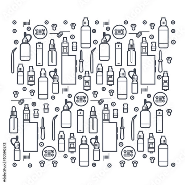 Obraz vapor clip art set