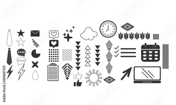 Fototapeta Abstract geometric vector graphic element for posters, artwork, design templates, advertisements, prints.Advertising, commercial banners, posters, brochures, billboards, sales.