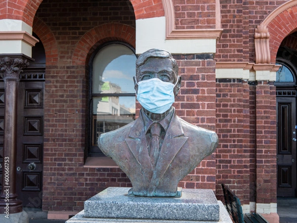 Fototapeta statue with mask