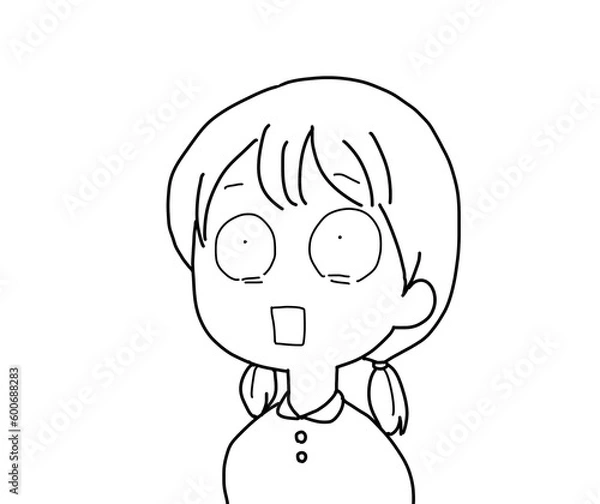 Fototapeta 真っ白になる女の子