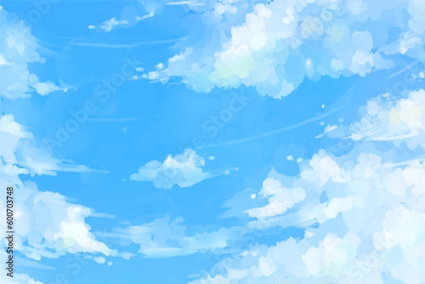 Fototapeta 青空 昼 イラスト