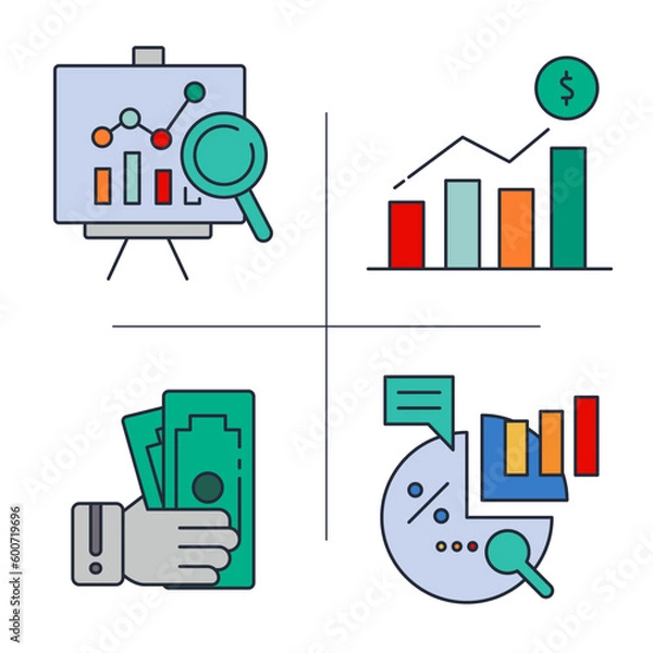 Fototapeta financial statement