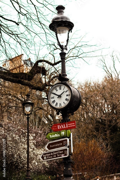 Obraz old clock on the street