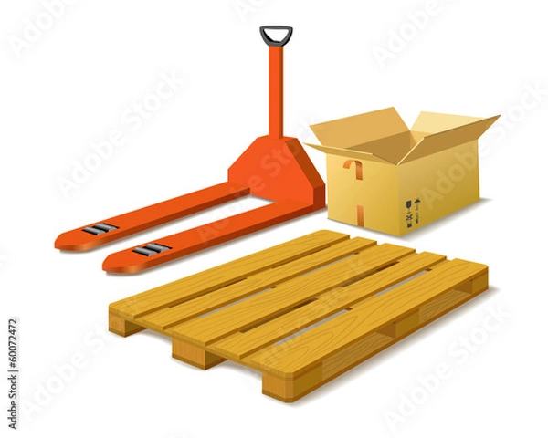 Obraz Storage equipment isolated on white background.