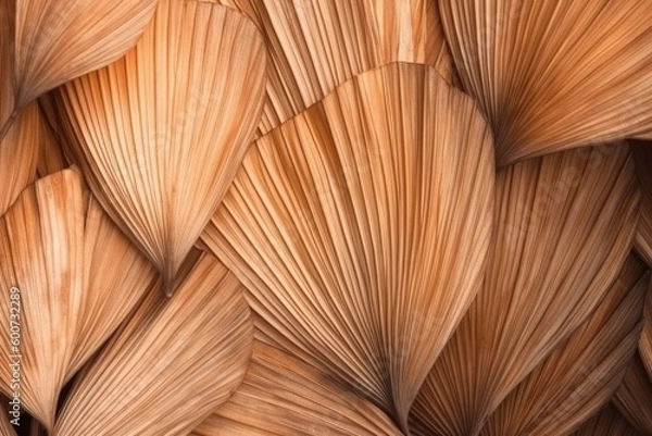 Fototapeta palm leaves background, ai generative