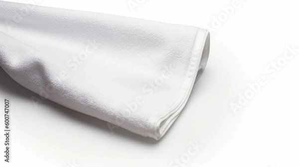 Obraz Golf towel isolated on white background. Generative AI