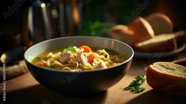 Fototapeta stew with carrots and onions. Generative AI