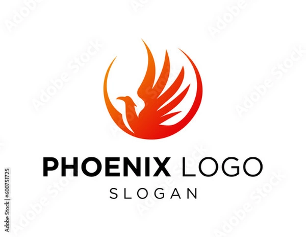 Fototapeta Logo about Phoenix on a white background. created using the CorelDraw application.