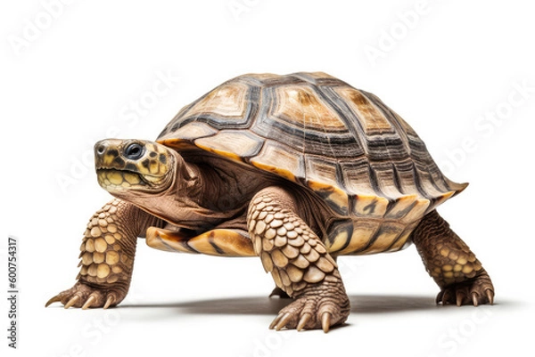Fototapeta turtle isolated on white made with generative ai