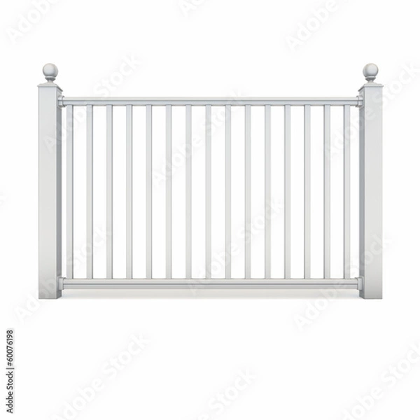 Obraz White design metal railing