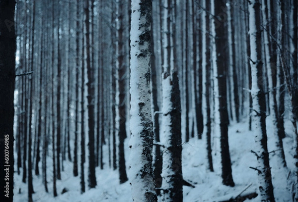 Obraz forest in winter