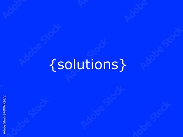 Fototapeta Solutions