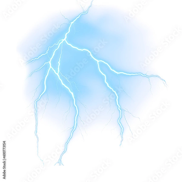 Fototapeta Easy to use real lightning PNG Elements Elements photo editing lightning effect