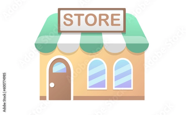 Fototapeta 店のイラスト