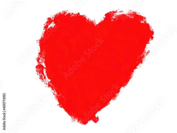 Obraz Heart drawing brush