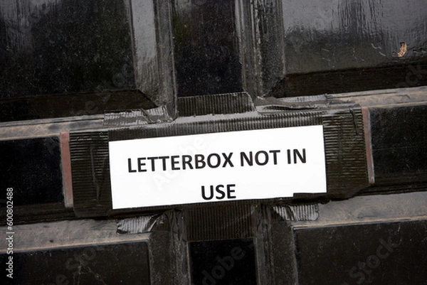 Obraz letterbox not in use sign