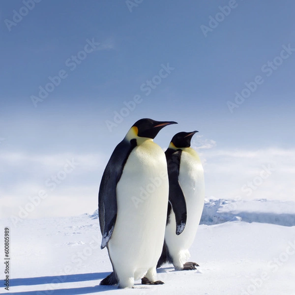 Fototapeta Two penguins in Antarctica