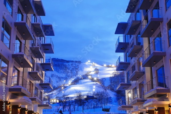 Obraz Niseko Night View