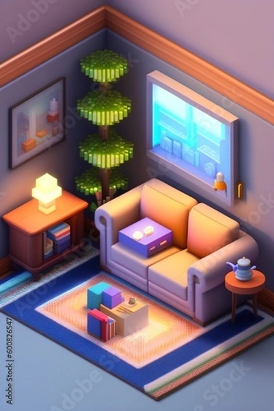 Fototapeta interior of a bedroom