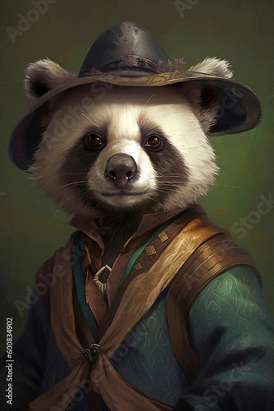 Fototapeta Panda Cowboy