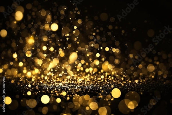 Fototapeta Glitters and bokeh abstract background