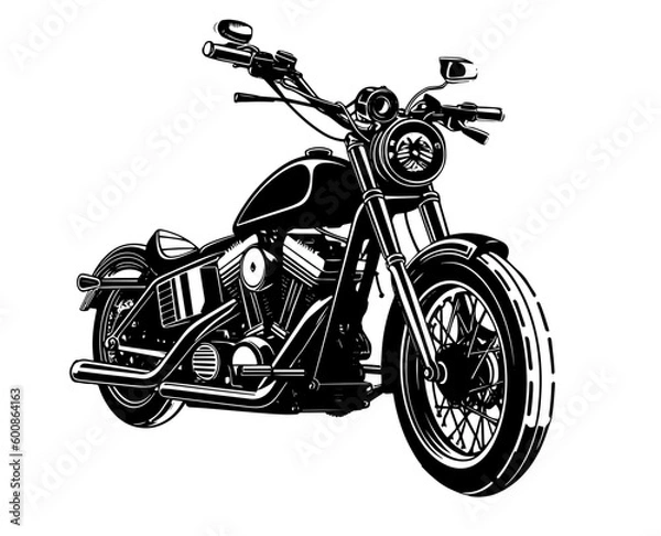 Obraz motorcycle isolated on white