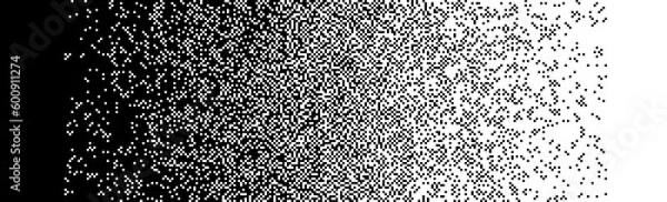 Fototapeta Abstract pixel gradient background. Falling pixels. Broken texture. Abstract vertical gradient halftone. Vector illustration	