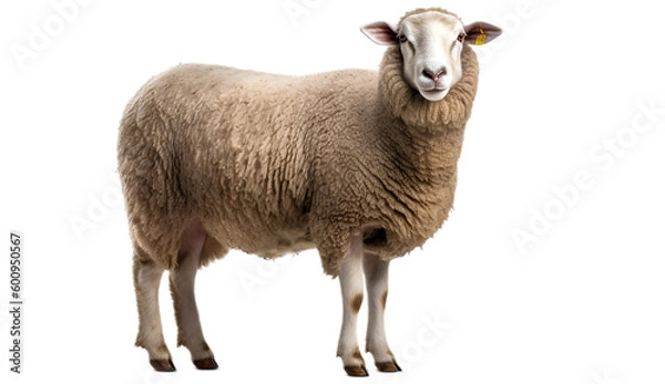 Obraz sheep isolated on transparent background cutout image
