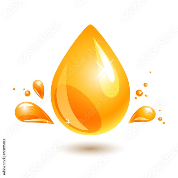 Obraz kropla oleju