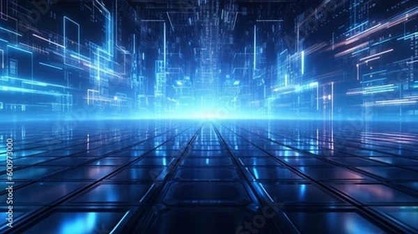 Fototapeta background with code. Generative AI.