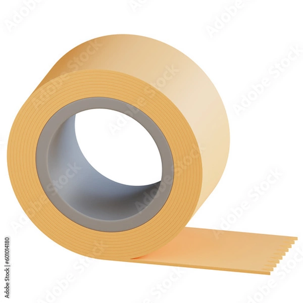 Fototapeta 3d Duct Tape Illustration With Transparent Background