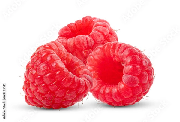 Fototapeta Solitary raspberry isolated on transparent png