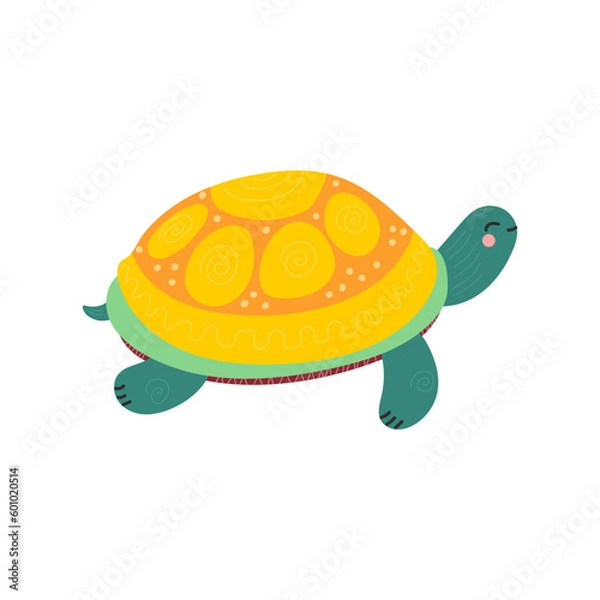 Fototapeta  turtle flat modern vector illustration