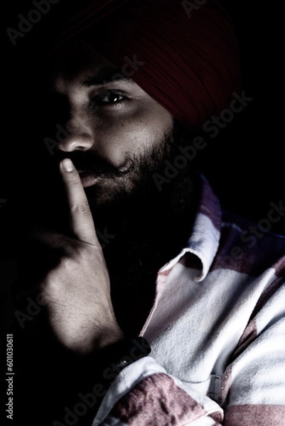 Obraz portrait of a Sikh man