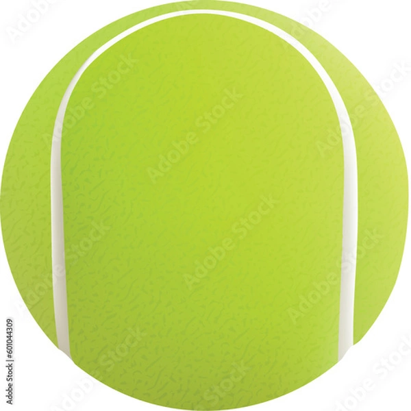 Obraz vector tennis ball green 3D realistic