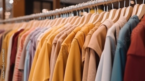 Obraz Clothes hanging on a rack