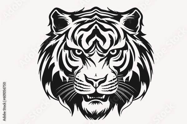 Obraz tiger head vector illustration mascot logo vector