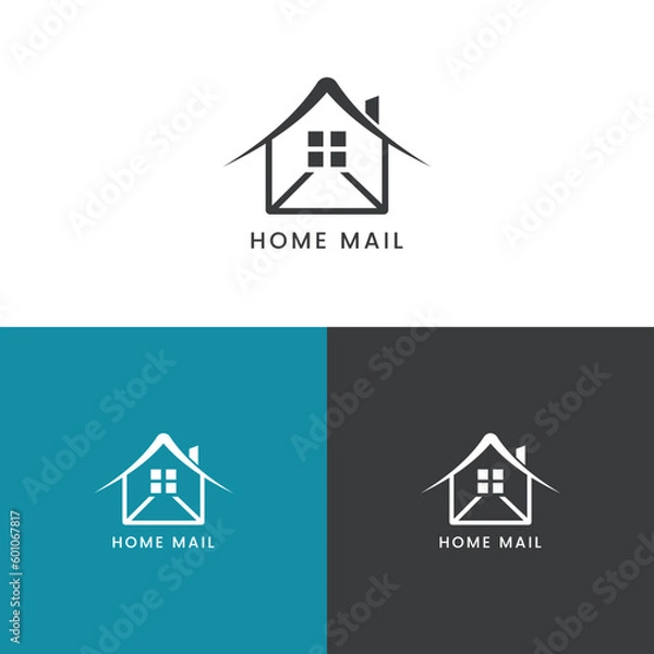 Obraz home mail logo design 