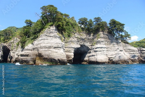 Obraz 西伊豆堂ヶ島 天窓洞の入り口 伊豆半島ジオパーク