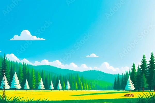 Obraz Generative concept art illustration. Generative ai.