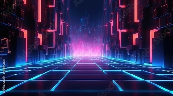 Fototapeta 3D rendering of gaming background