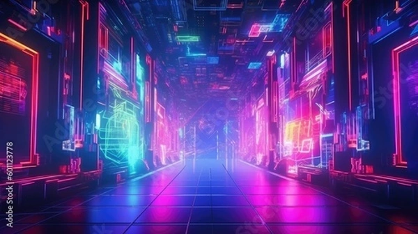 Fototapeta Abstract gaming background illustration